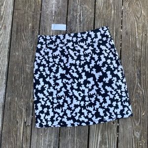 New Loft Black and White Skirt
